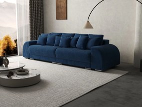 Canapea extensibilă dumonde cu 2 lăzi de depozitare si sezut confortabil din spuma high-density, Verona Zoom Blue 310x100 cm