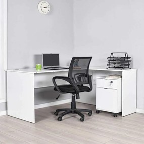 Birou Adore L Rio Office, Interschimbabil, Masa de colt, 160 x 75 x 144 cm