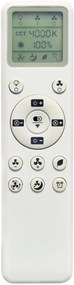 Lustra LED CCT cu ventilator si telecomanda THAI alb MA-8714