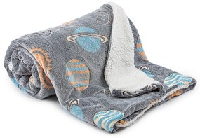 Pătură luminoasă imitație blăniță 4Home Planetarium, 150 x 200 cm