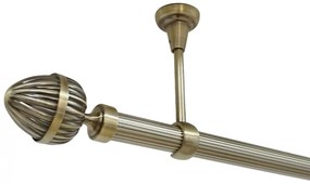 Galerie tavan fara inele ODEON striat /25 - aur antic (Alege marime: 320 cm)