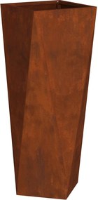 vidaXL Jardinieră Ruginit 30 x 30 x 75 cm Oțel rezistent de intemperii