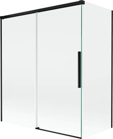 Mexen Rox cabină de duș, cu 2 uși glisante, 140 + 70 x 150 cm, transparentă, neagră - 8C9-140-070-70-00