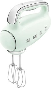 Mixer manual SMEG 50's Style HMF01PGEU, 250 W, 9 viteze, Functie Turbo, Afisaj LED, Timer, Accesorii, Verde