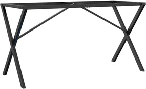 vidaXL Picioare masă de sufragerie X-Frame 120x60x73 cm Oţel