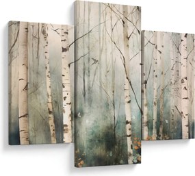 Tablou - Desenarea unui model de pădure (90x60 cm)