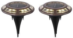 SET 2x corp de iluminat LED solar SOLAR LED/0,72W/3V 3200K IP44 Globo 36415-2