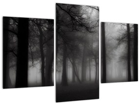 Tablou - Pădure în ceață (90x60 cm)