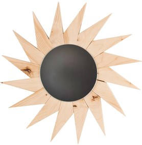 Oglinda decorativa   Sora Soarelui   cu rama din lemn masiv