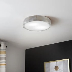 Brilagi - Plafonieră PINO, 2xE27/15W/230V, pin/argintiu, Ø 37,5 cm