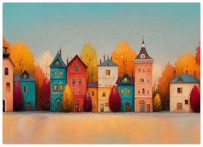 Tablou - Sat de toamnă (70x50 cm)