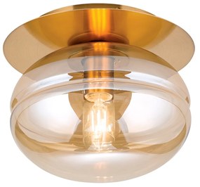 Plafoniera vintage design decorativ RICHARD auriu/amber