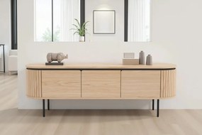 Comoda TV cu furnir de stejar ATELIER 160cm