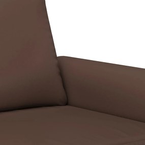 Canapea cu 2 locuri, maro, 120 cm, piele ecologica Maro, 152 x 77 x 80 cm