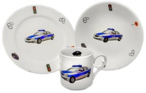 Thun Set de masă pentru copii din 3 piese Poliție