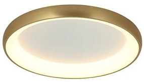 Plafoniera LED dimabil design modern Virun auriu periat