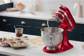 Mixer planetar Kitchenaid Artisan Elegance 5KSM175PSECA, 300 W, 4,8 l, Direct drive, 10 viteze, Candy Apple