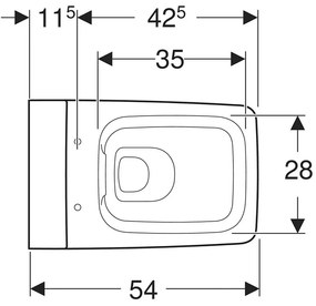 Vas Wc suspendat rimfree, spalare verticala, Xeno2, alb, Geberit