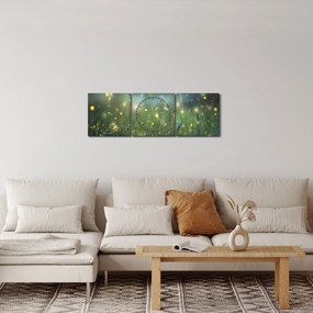 Tablou - Noapte fermecată (cu ceas) (90x30 cm)