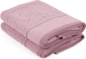 Set 2 prosoape din bumbac Sultan, 50 x 90 cm, roz