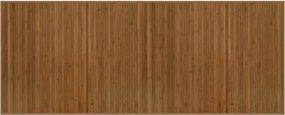 vidaXL Covor dreptunghiular, maro, 80x200 cm, bambus