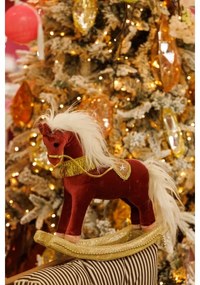 Decorațiune de Crăciun 31 cm cal balansoar