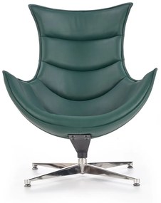 Fotoliu tapitat Luxor verde - H 96 cm