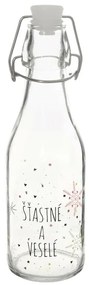 Orion Sticlă cu capac cu clemă Floc roșu, 0,29 l, 290 ml
