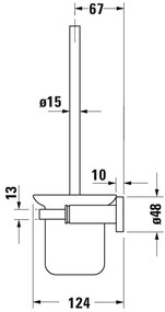Duravit D-Code Perie WC de perete
