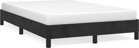 vidaXL Cadru de pat fără saltea, negru, 120x200 cm, catifea