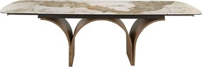 Masa extensibila deosebita design LUX Marble 180-260x100cm