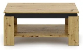 Măsuță de cafea LUNO, stejar Artisan/negru