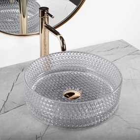 Lavoar Cristal gri deschis L35,5 cm