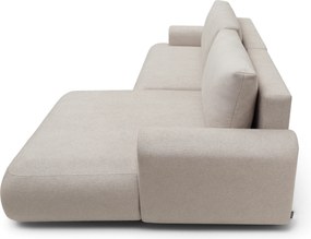 Colțar extensibil Lotulis Mini pe dreapta - țesătură hidrofobă crem Blur 01