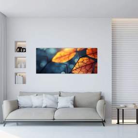 Tablou - Textura frunzelor (120x50 cm)