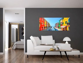 Tablou - Insula Burano, Veneția, Italia (120x50 cm)
