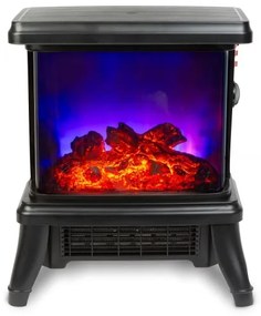 Șemineu electric LED cu încălzire, 1500 W, 230 V