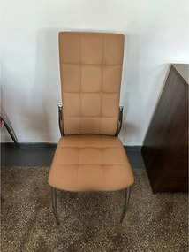PRODUS RESIGILAT - Scaun B30, maro/crom, piele ecologica/otel