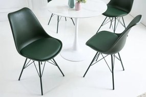 Set 4 scaune moderne Scandinavia verde inchis