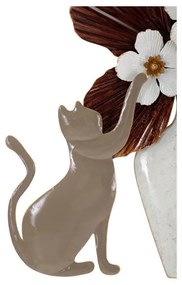 Decorațiune de perete din metal 55x60 cm Cat – Mauro Ferretti