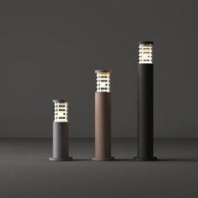 Ideal Lux - Lampă de exterior TRONCO 1xE27/42W/230V 80 cm IP65 neagră