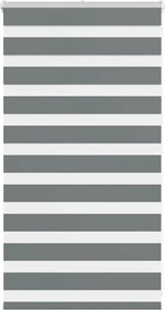 vidaXL Jaluzea tip zebra gri închis lățime țesătură 85,9 cm poliester