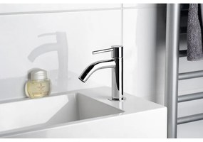 Baterie argintiu-lucios pentru chiuvetă Small – Sapho