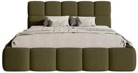 Pat matrimonial 160 cm Cirsten 160B (cu somieră) (măslin). 1099506