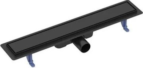Set rigola dus cu capac scurgere dubla negru Cersanit Tako 60 cm