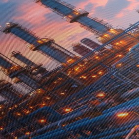 Tablou - Instalație industrială (70x50 cm)
