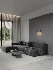 Aplica LED de perete stil elegant CRISTA titan
