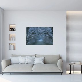 Tablou - Pădurea în ceață (90x60 cm)