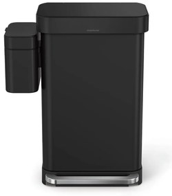 Coș pentru deșeuri compostabile negru mat 4 l – simplehuman