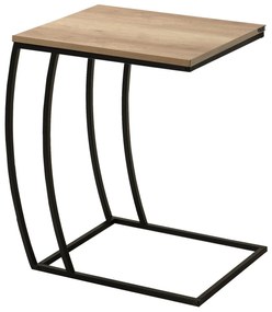 Măsuță laterală Losuku 9 (Nuc + negru) . 1094779